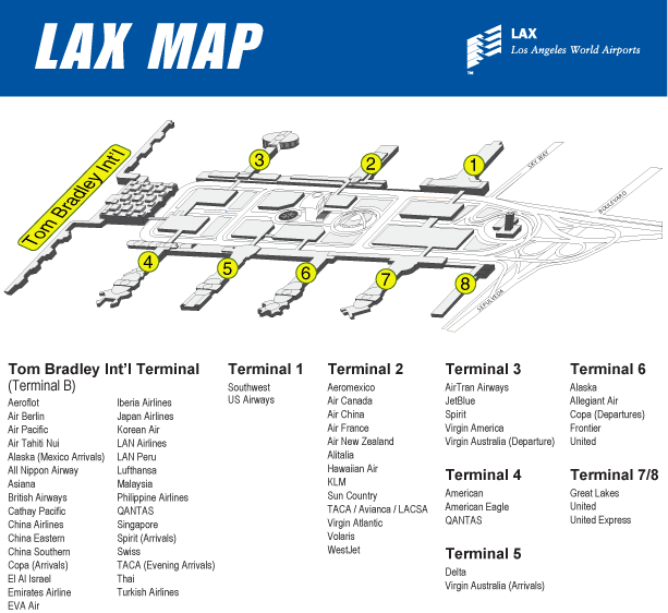 LAX map | iLimo Transportation